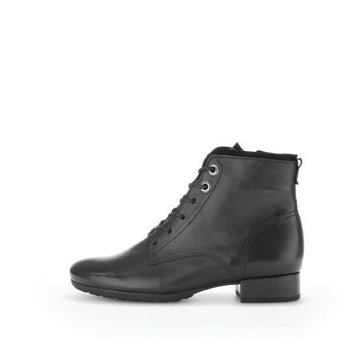 Gabor Wide Fit Black Ankle Boot|7271557B, autumn winter 2025