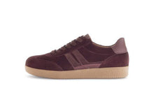 Load image into Gallery viewer, Gabor  Suede Mulberry Trainer|7330015, burgundy, autumn winter 2025
