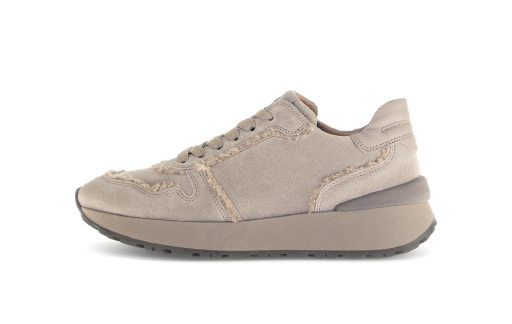 Gabor Taupe Mini Wedge Trainer|7349612, autumn winter 2025