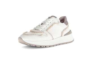 Gabor White and taupe Mini Wedge Trainer|7349620, autumn winter 2025