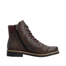 Load image into Gallery viewer, Rieker Brown &amp; Burgundy Ankle Boot|7351026
