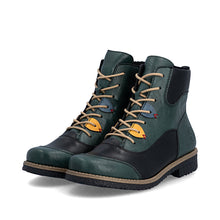 Load image into Gallery viewer, Rieker Green and Black Ankle Boot|7351090B
