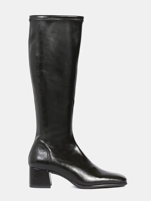 Miss Elastic Black Tall Boot|7531005NE