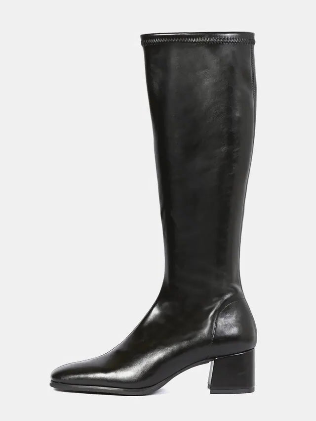 Miss Elastic Black Tall Boot|7531005NE