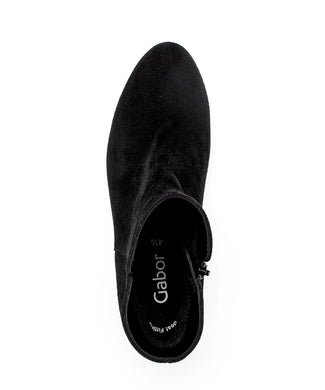 Gabor Black Suede Ankle Boot|7568017, autumn winter 2025