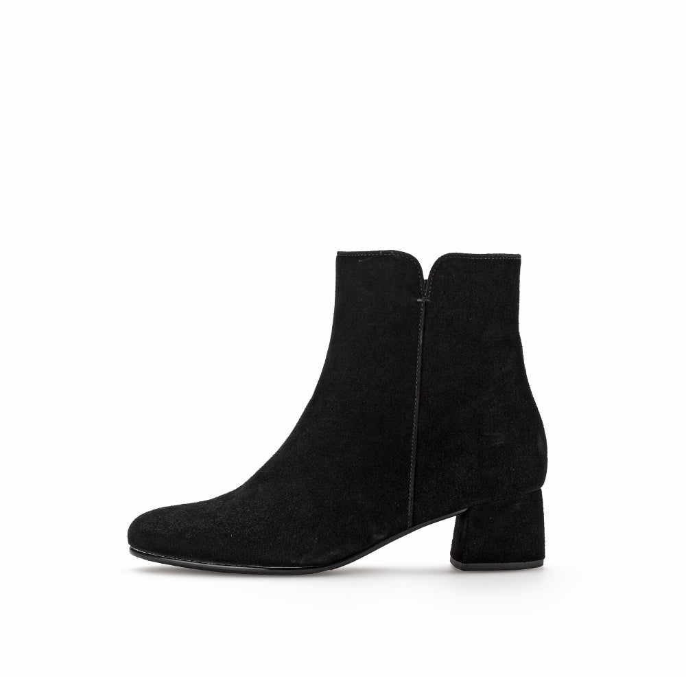 Gabor Black Suede Ankle Boot|7568017, autumn winter 2025