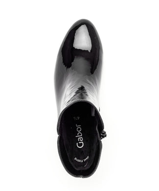 Gabor Black Patent Ankle Boot|7568097, autumn winter 2025