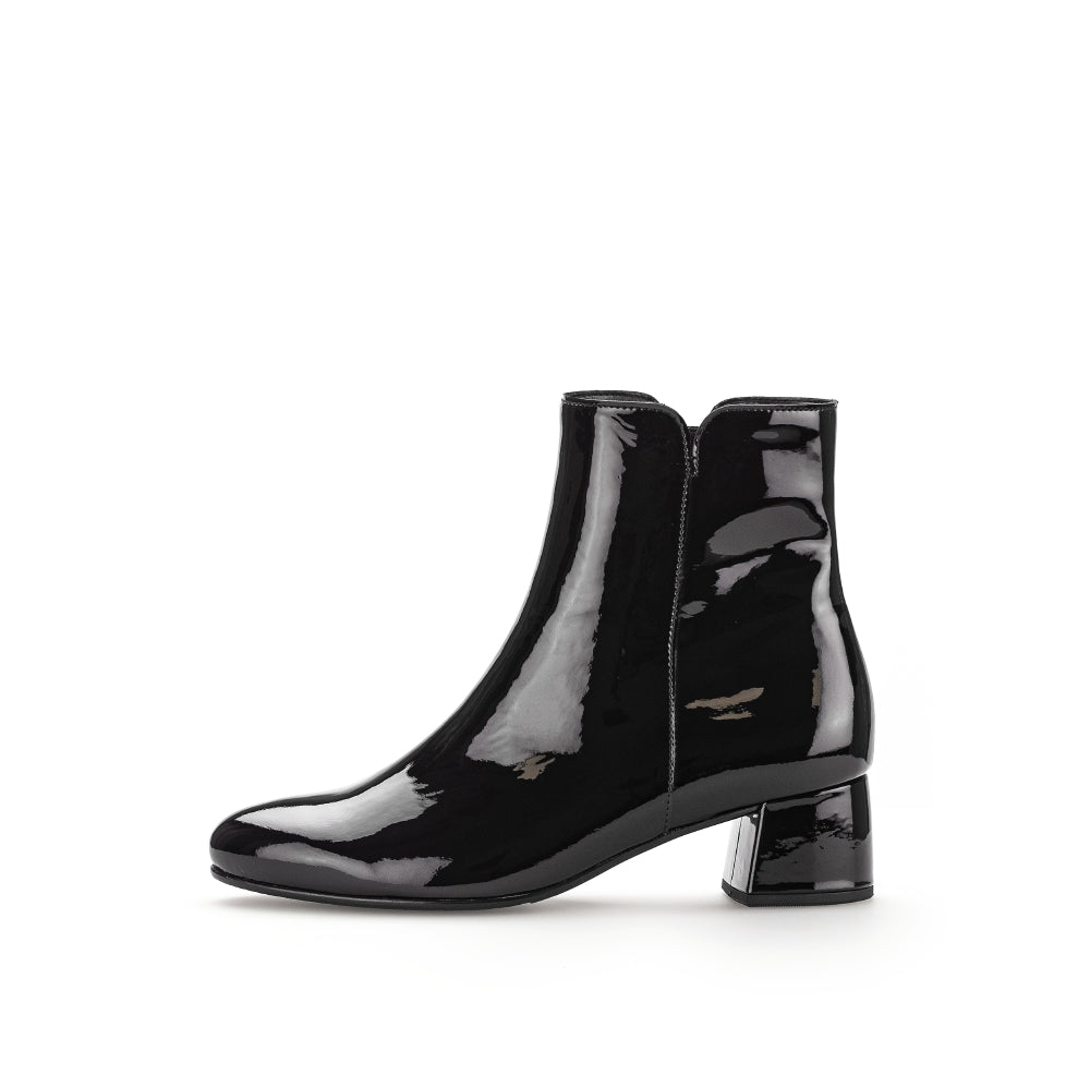 Gabor Black Patent Ankle Boot|7568097, autumn winter 2025