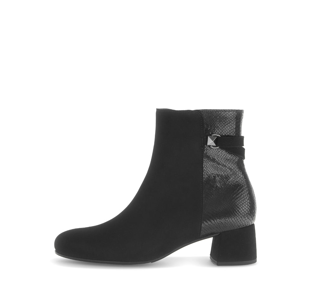 Gabor Black Block Heel Ankle Boot|7568317, autumn winter 2025