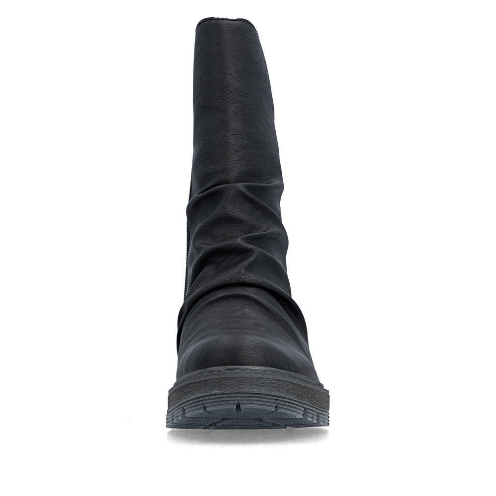 Rieker Wide Fit Black Ankle Boot|7585100
