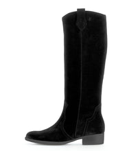 Load image into Gallery viewer, Gabor Black Suede Knee High Boot|7590117
