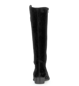 Gabor Black Suede Knee High Boot|7590117