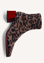 Load image into Gallery viewer, Gioseppo Animal Print Elastic Boot red heel
