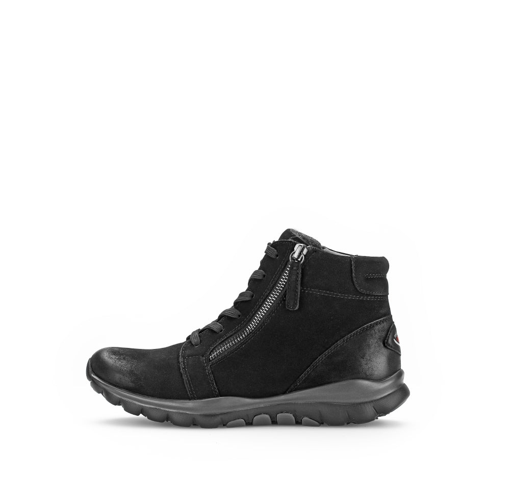 Rolling Black Nubuck Ankle Boot|7686847, autumn winter 2025