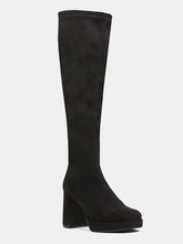 Load image into Gallery viewer, Miss Elastic Black Tall Boot|7703105NE
