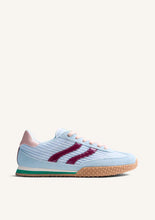 Load image into Gallery viewer, Gioseppo Leather and Mesh Baby Blue Trainer||78029BLU
