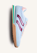 Load image into Gallery viewer, Gioseppo Leather and Mesh Baby Blue Trainer||78029BLU
