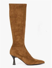 Load image into Gallery viewer, Miss Elastic Cognac Tall Boot|7804108CU
