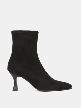 Miss Elastic Black Ankle Boot|7804205NE