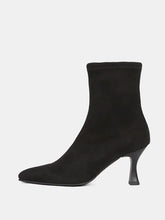 Load image into Gallery viewer, Miss Elastic Black Ankle Boot|7804205NE
