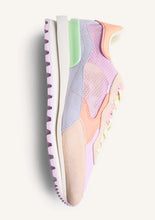 Load image into Gallery viewer, Gioseppo Leather and Mesh Pink, Lilac and Orange Trainer|78044

