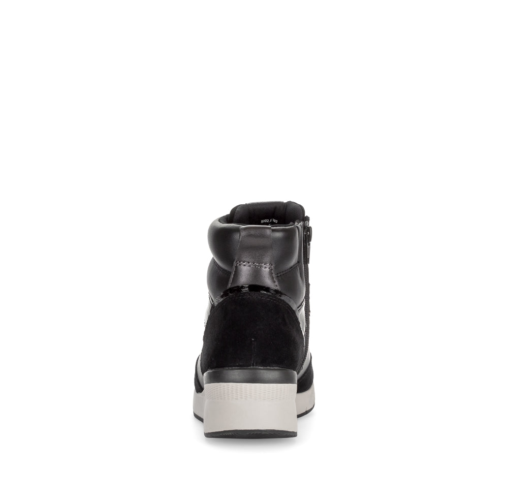 Gabor Black Sporty Ankle Boot|800202002