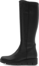 Load image into Gallery viewer, Black knee-high boot on a white background

