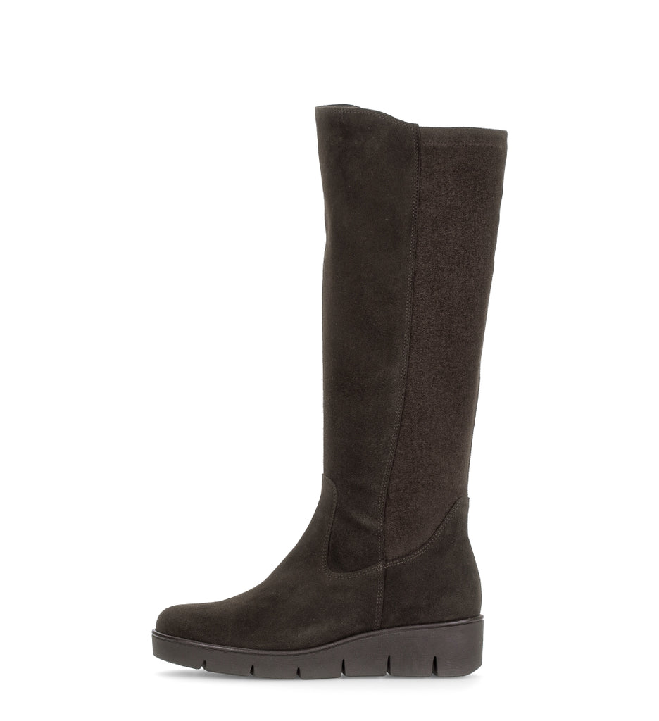 Gabor Brown Suede Tall Boot|800503002