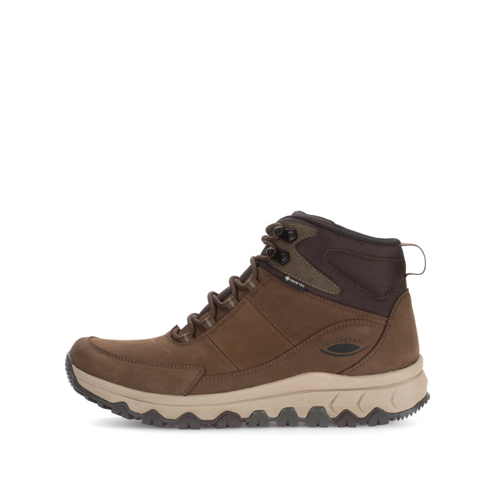 Rolling Soft Brown Nubuck Ankle Boot|80055302, autumn winter 2025