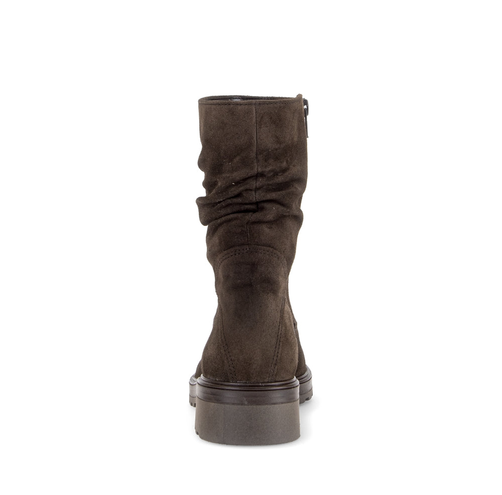 Gabor Dark Brown Suede Ankle Boot|800601002