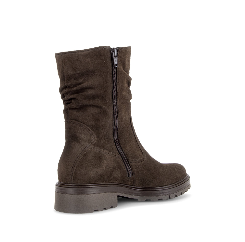 Gabor Dark Brown Suede Ankle Boot|800601002