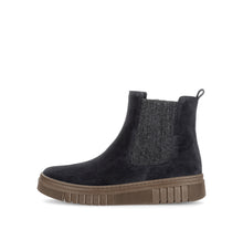 Load image into Gallery viewer, Gabor Wide Fit Navy Suede Chelsea Boot|800803002
