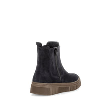 Load image into Gallery viewer, Gabor Wide Fit Navy Suede Chelsea Boot|800803002
