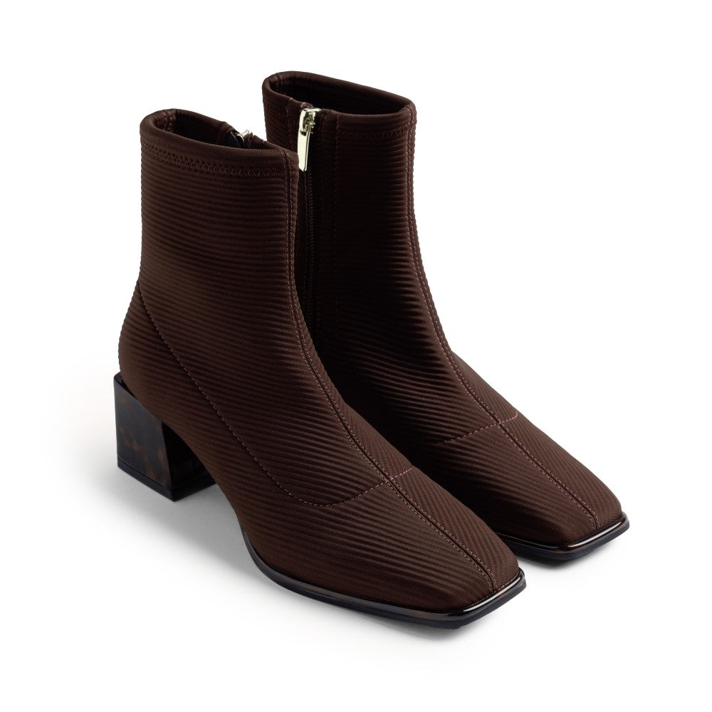 Gioseppo Brown Sock Ankle Boot|80115BR