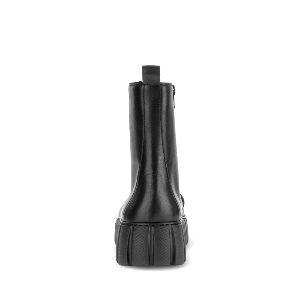 Gabor Black Leather Ankle Boot|801604001