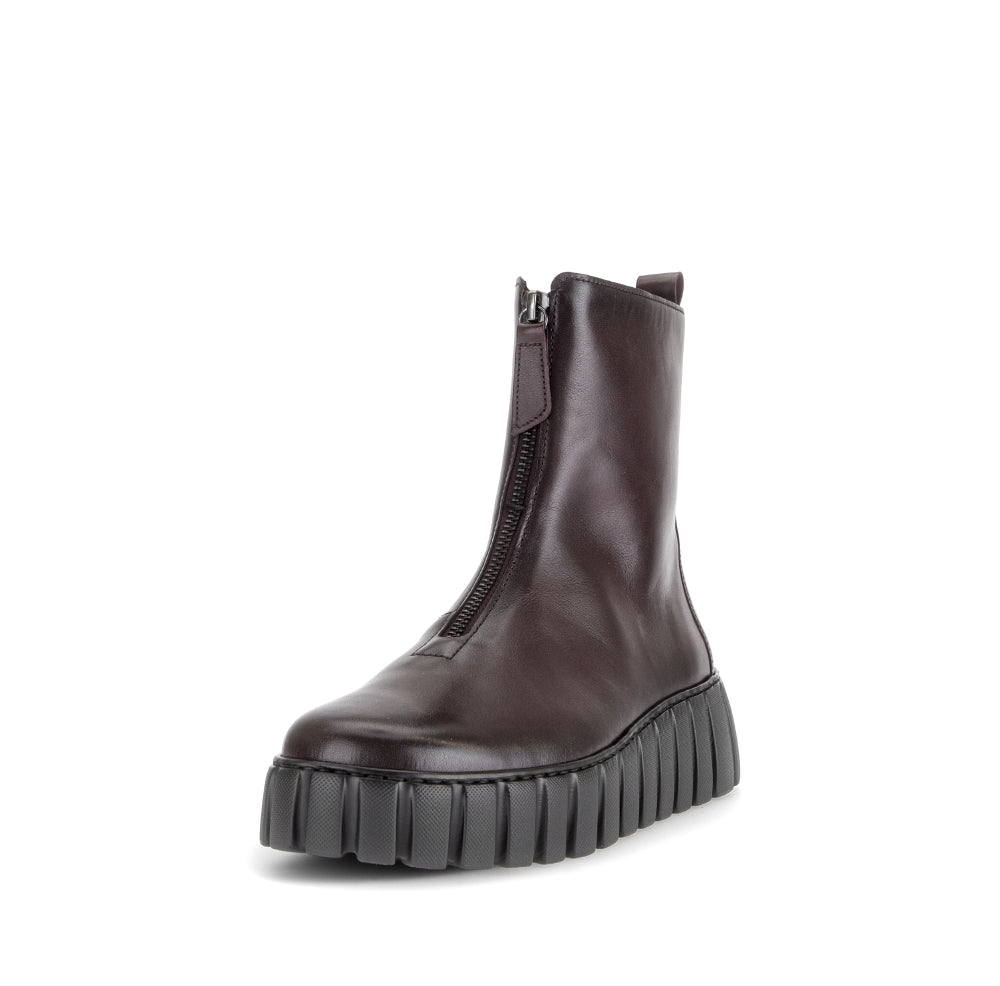 Gabor Burgundy Leather Ankle Boot|801604005