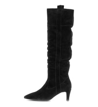 Load image into Gallery viewer, Gabor Black Suede Tall Boot|801702001
