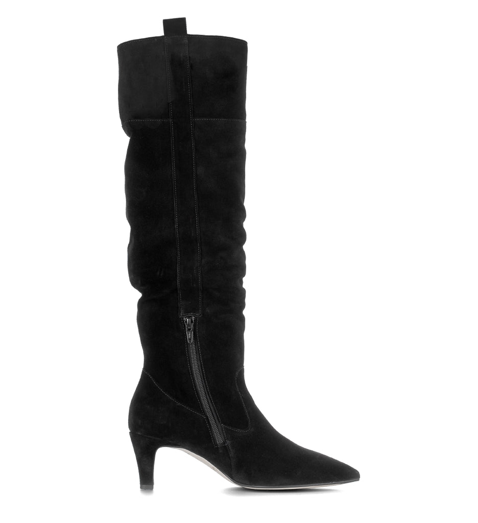 Gabor Black Suede Tall Boot|801702001