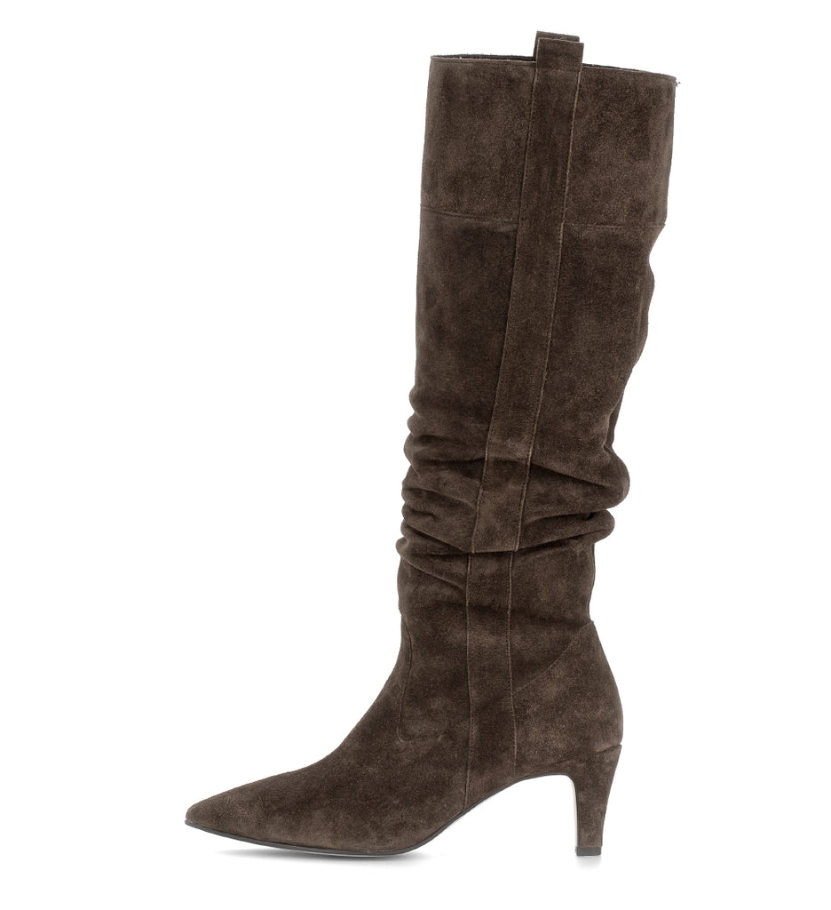 Gabor Brown Suede Tall Boot|801702002