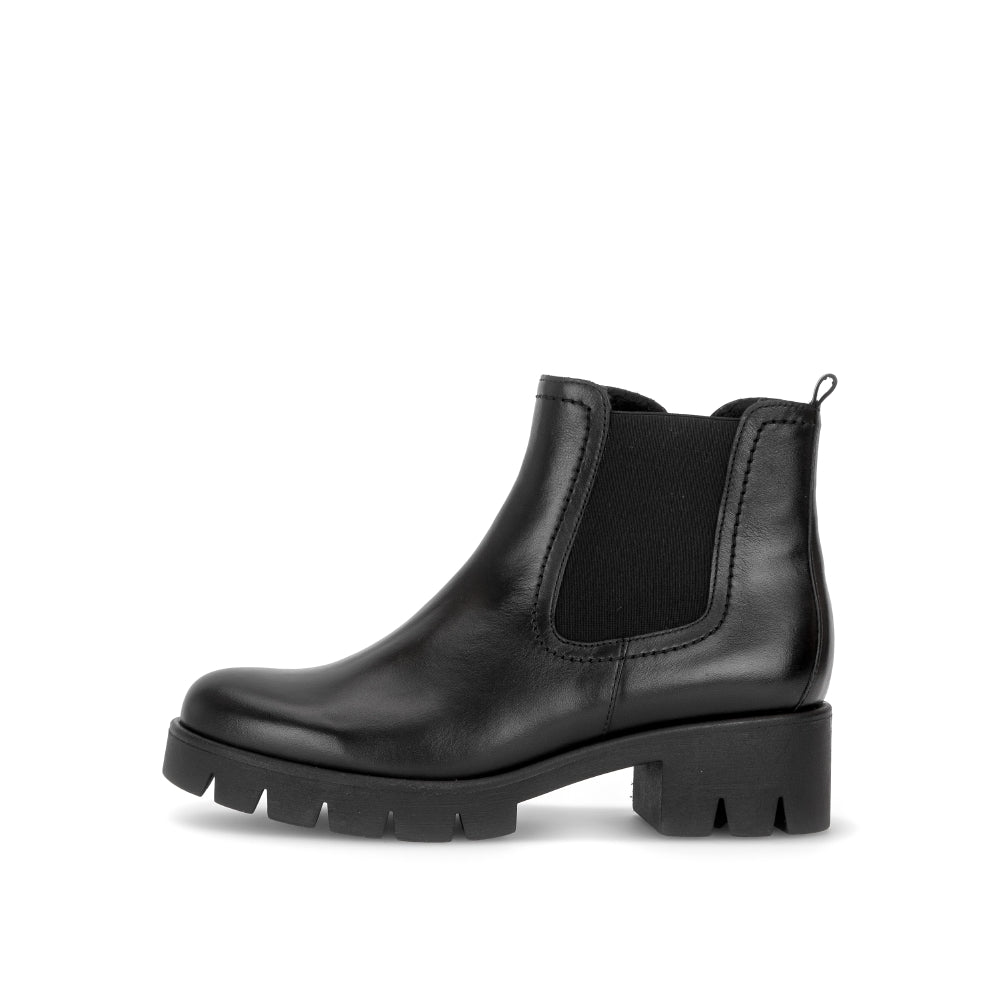 Gabor Chelsea Black Ankle Boot|801801003