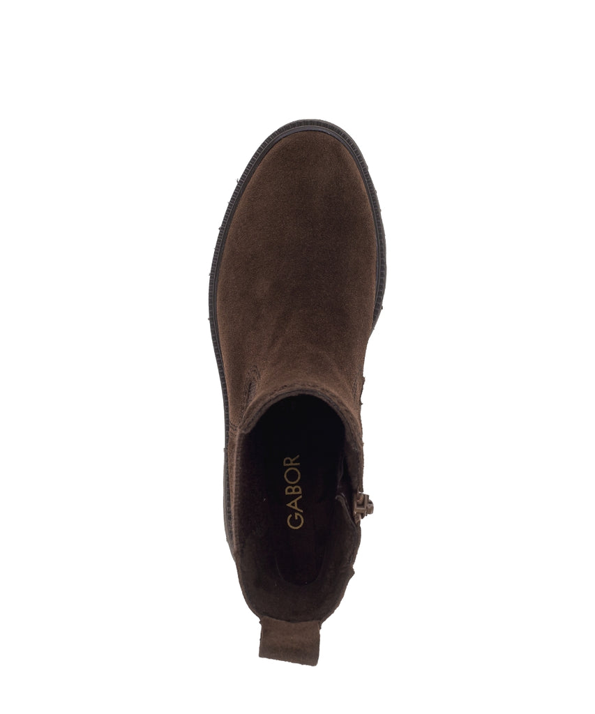 Gabor Brown Suede Chelsea Boot|802101010
