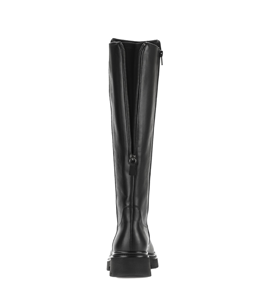 Gabor Black Leather Knee High Boot|802102003