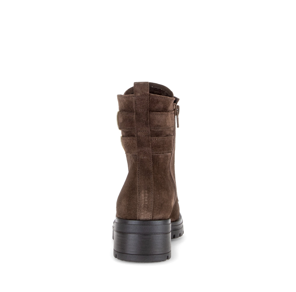 Gabor Brown Suede Laced Ankle Boot|802702002