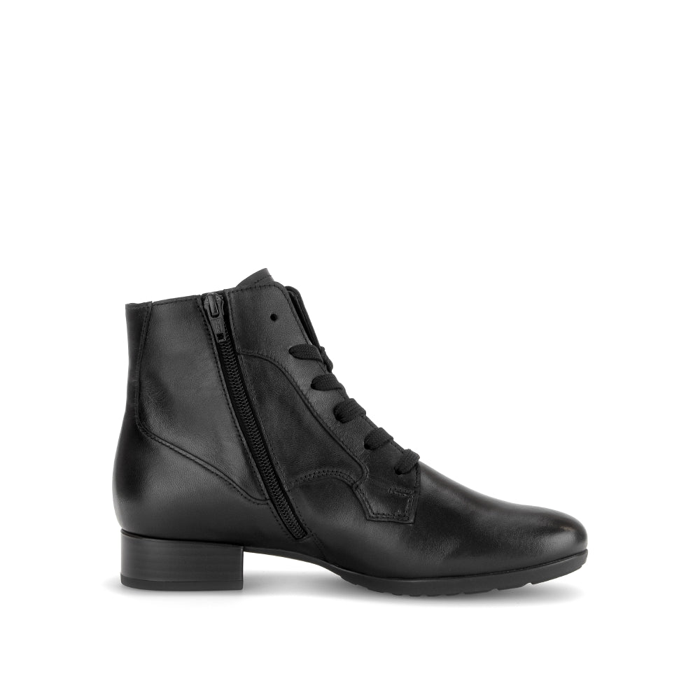 Gabor Wide Fit Black Ankle Boot|803104001