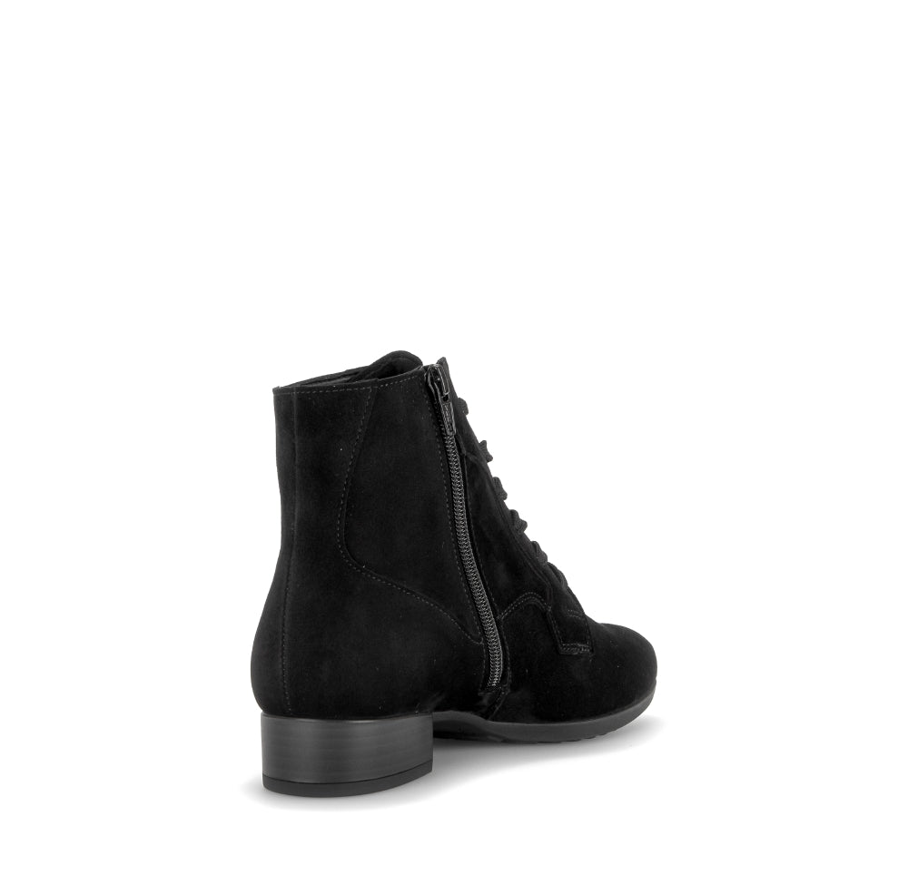 Gabor Wide Fit Black Ankle Boot|803104003