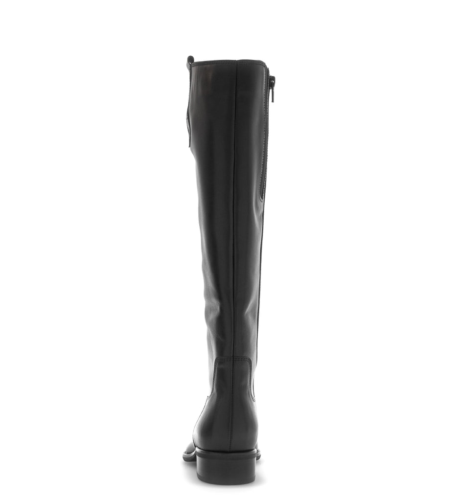 Gabor Black Leather Knee High Boot|803504005