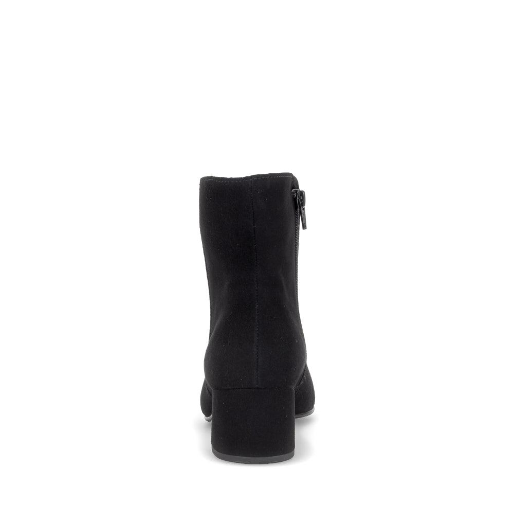 Gabor Black Suede Ankle Boot|803601002