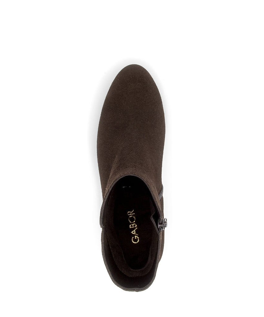 Gabor Brown Suede Ankle Boot|803601003