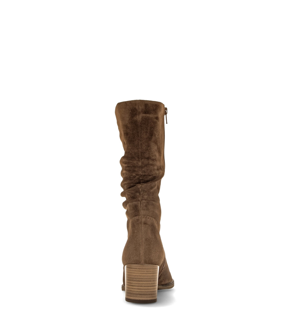 Gabor Brown Suede Mid Ankle Boot|804102002
