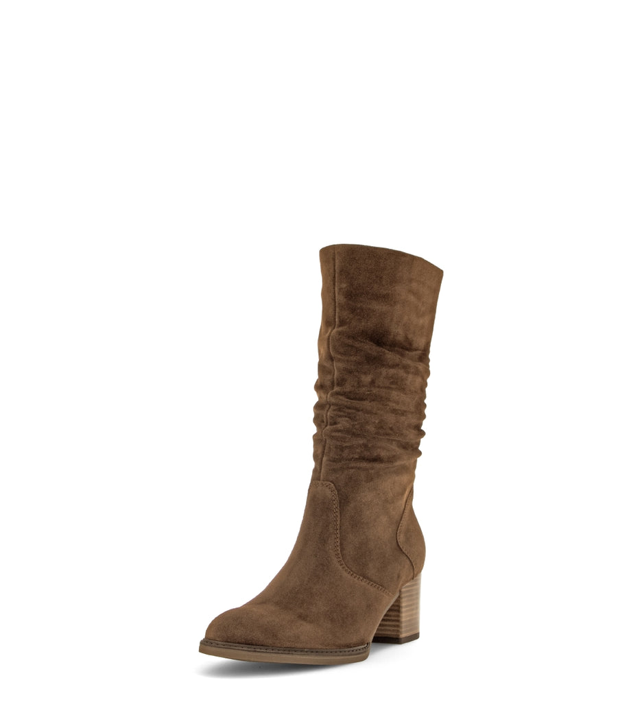 Gabor Brown Suede Mid Ankle Boot|804102002